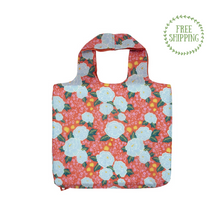 Load image into Gallery viewer, Reusable Shopping Bag - Pretty Peonies