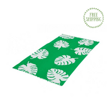 Load image into Gallery viewer, Beach Pareo - Monstera Design