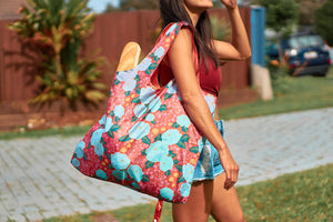 Reusable Shopping Bag - Pretty Peonies