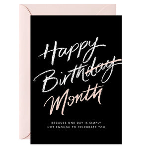 Greeting Card - Happy Birthday Month