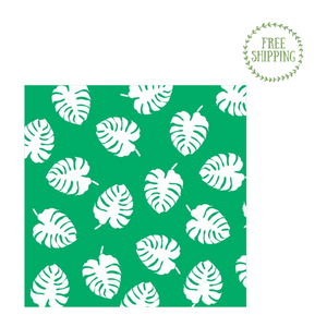 Beach Throw - Monstera Design