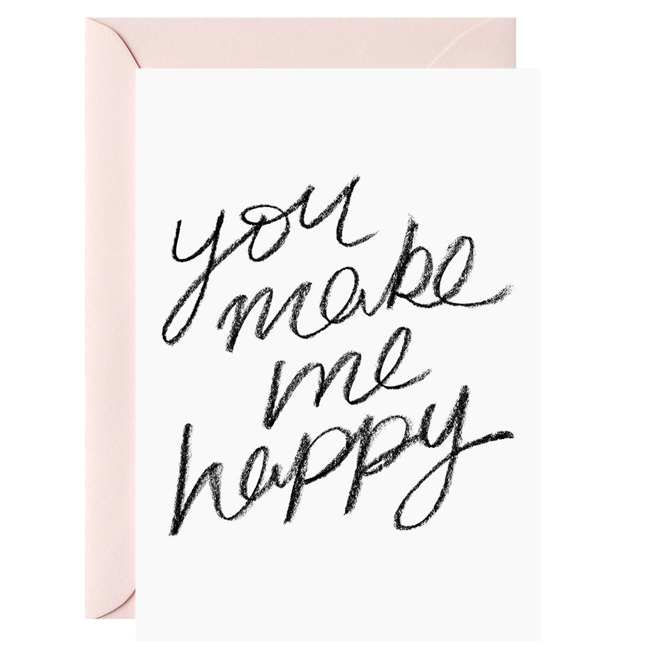 Greeting Card - You make me happy